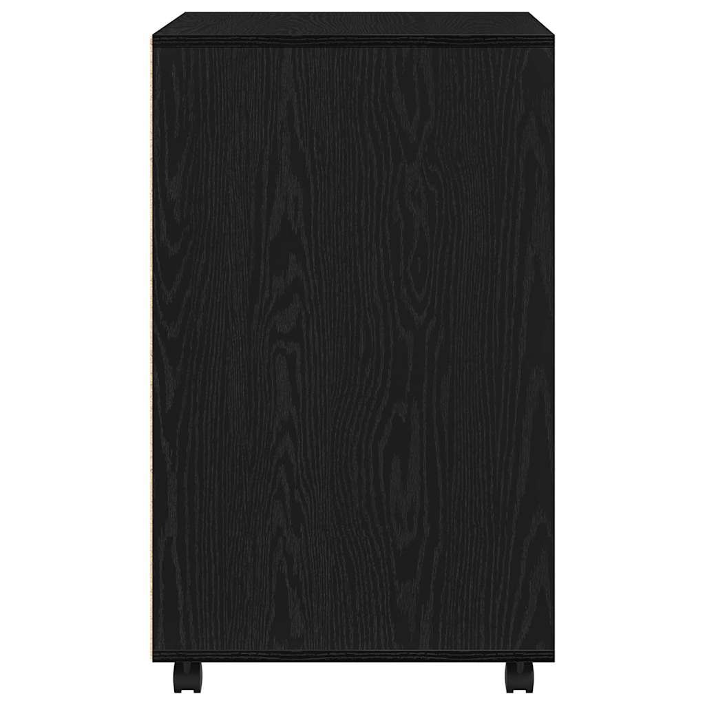 Schrank mit Regal Schwarz Eichen-Optik 60 x 48 x 74,5 cm