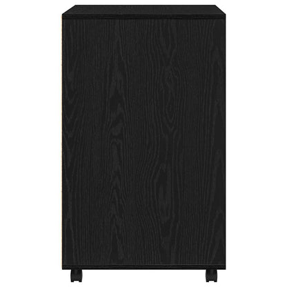 Schrank mit Regal Schwarz Eichen-Optik 60 x 48 x 74,5 cm