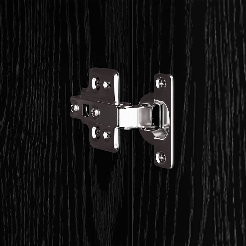 Displaysständer mit Regal Schwarz Eichen-Optik 31 x 30 x 60 cm