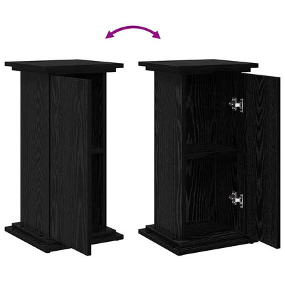 Displaysständer mit Regal Schwarz Eichen-Optik 31 x 30 x 60 cm