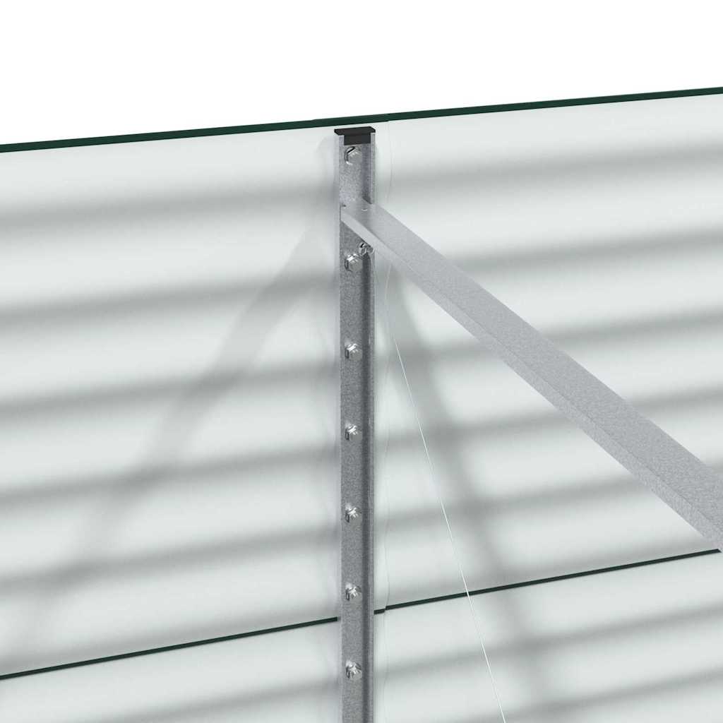 Hochbeet Grün 320 x 80 x 81 cm Stahl