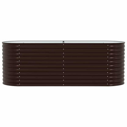 Hochbeet Braun 240 x 80 x 81 cm Stahl