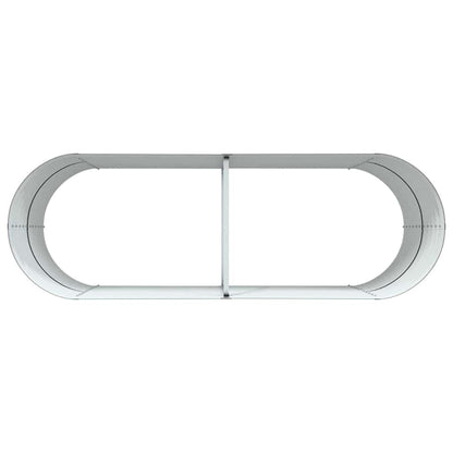 Hochbeet Braun 240 x 80 x 81 cm Stahl