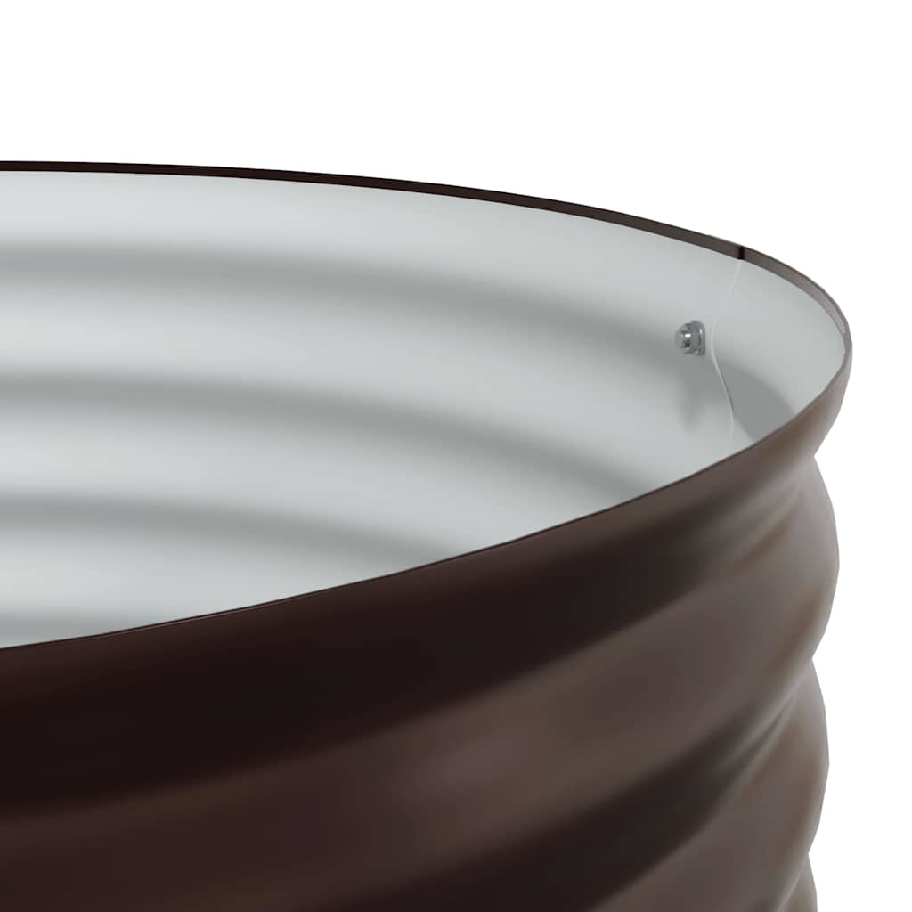 Hochbeet Braun 80 x 80 x 81 cm Stahl