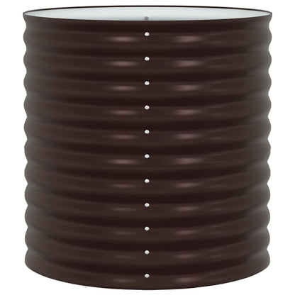 Hochbeet Braun 80 x 80 x 81 cm Stahl