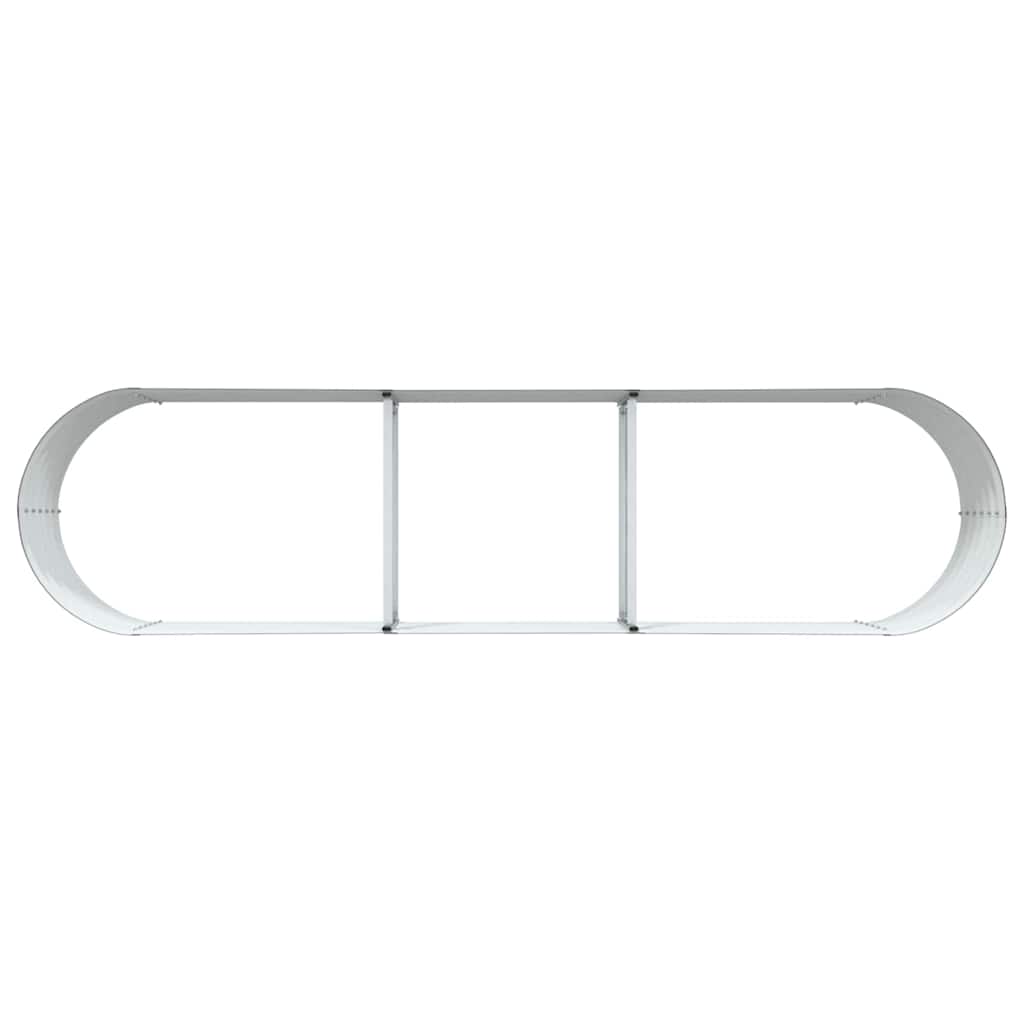 Hochbeet Braun 320 x 80 x 44 cm Stahl