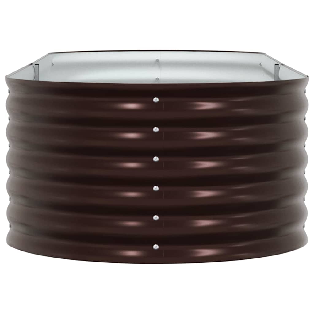 Hochbeet Braun 240 x 80 x 44 cm Stahl