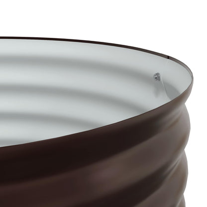 Hochbeet Braun 80 x 80 x 44 cm Stahl