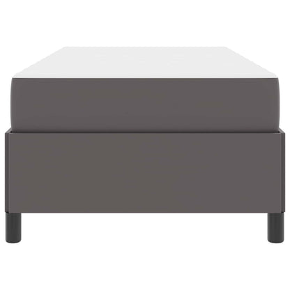 Bettrahmen mit Matratze Grau 80 x 200 cm Stoff