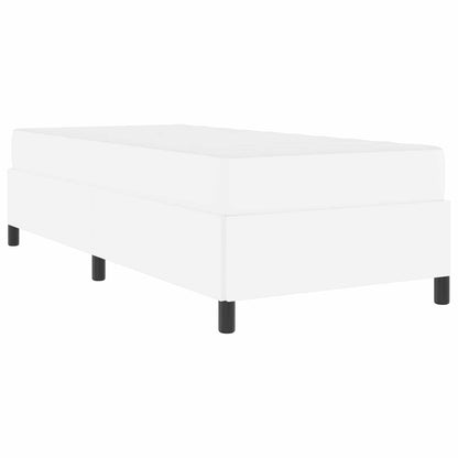 Bettrahmen mit Matratze Weiß 90 x 200 cm Stoff