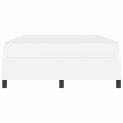 Bettrahmen mit Matratze Weiß 140 x 200 cm Stoff