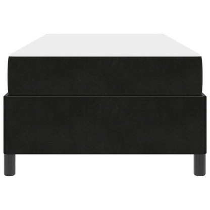 Bettrahmen mit Matratze Schwarz 80 x 200 cm Stoff