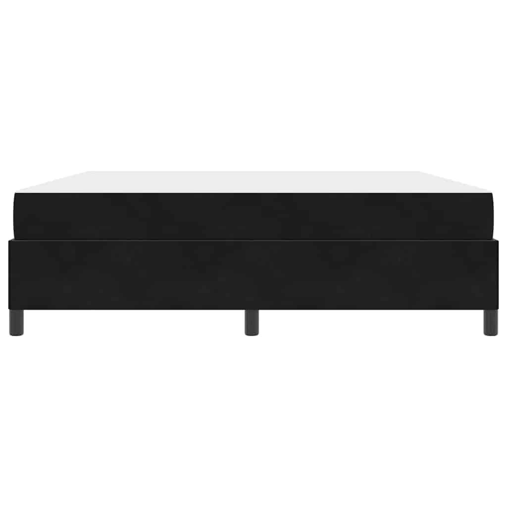 Bettrahmen mit Matratze Schwarz 180 x 200 cm Stoff