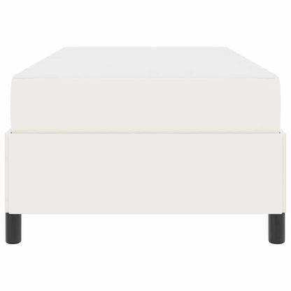 Bettrahmen mit Matratze Creme 90 x 200 cm Stoff