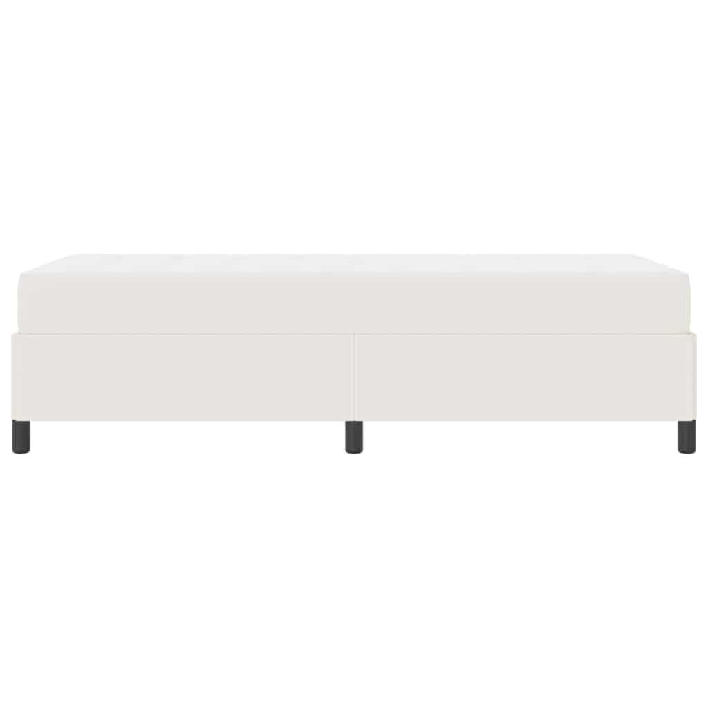 Bettrahmen mit Matratze Creme 90 x 200 cm Stoff