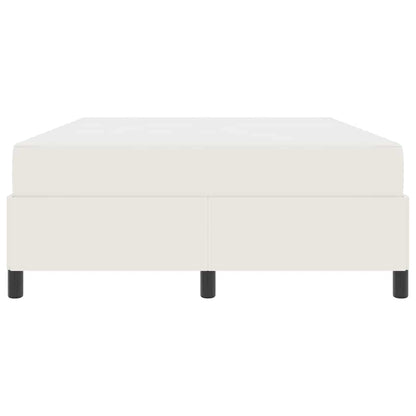 Bettrahmen mit Matratze Creme 140 x 190 cm Stoff