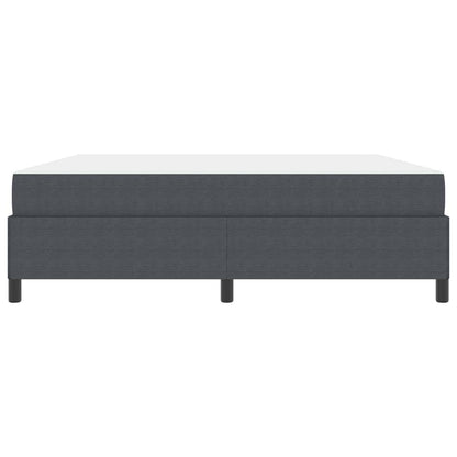 Bettrahmen mit Matratze Dunkelgrau 180 x 200 cm Stoff