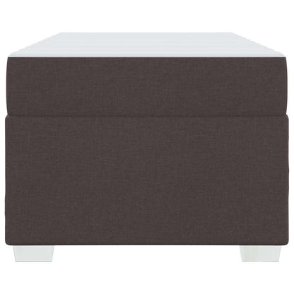 Bettrahmen mit Matratze Dunkelbraun 100 x 200 cm Stoff