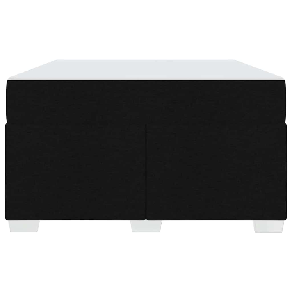 Bettrahmen mit Matratze Schwarz 120 x 190 cm Stoff