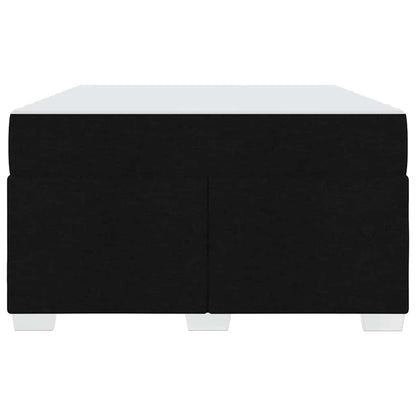 Bettrahmen mit Matratze Schwarz 120 x 190 cm Stoff