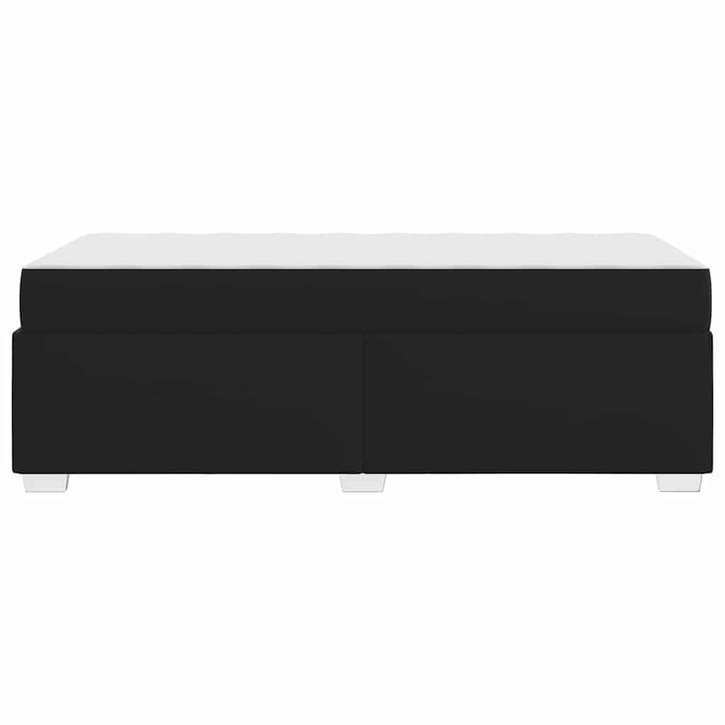 Bettrahmen mit Matratze Schwarz 80 x 200 cm Stoff