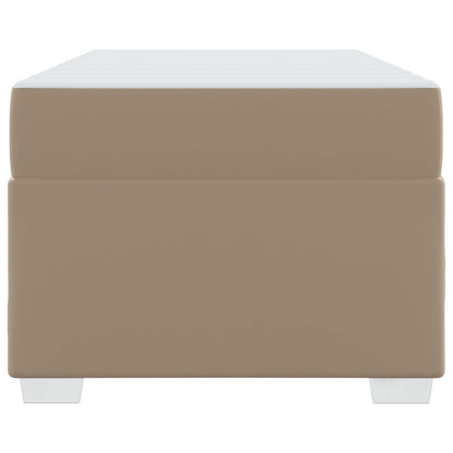 Bettrahmen mit Matratze Cappuccino 90 x 200 cm Stoff