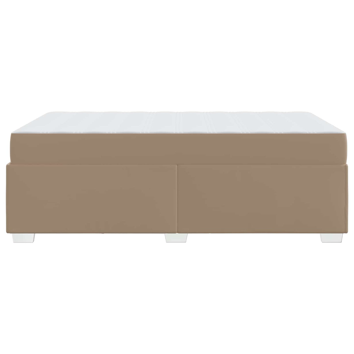 Bettrahmen mit Matratze Cappuccino 90 x 200 cm Stoff