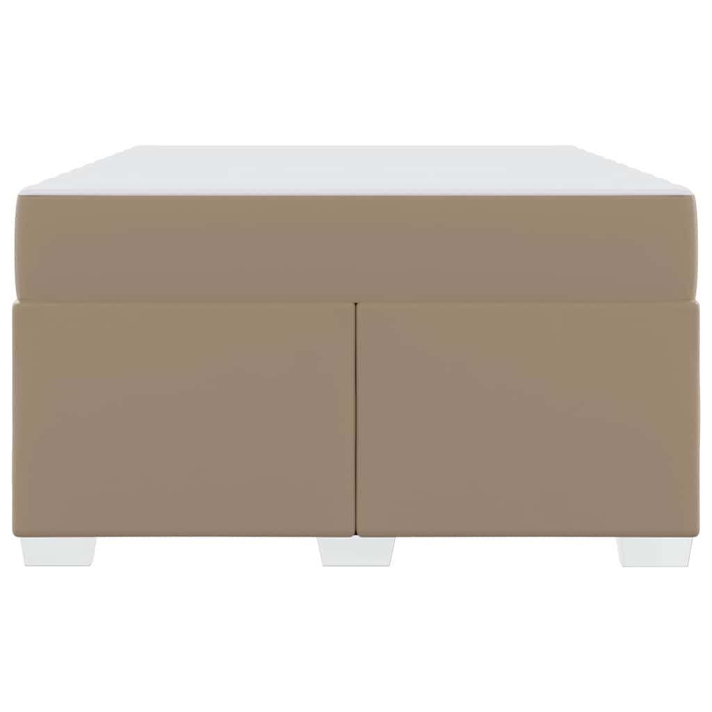 Bettrahmen mit Matratze Cappuccino 120 x 200 cm Stoff