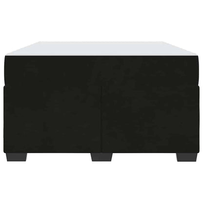 Bettrahmen mit Matratze Schwarz 120 x 190 cm Stoff