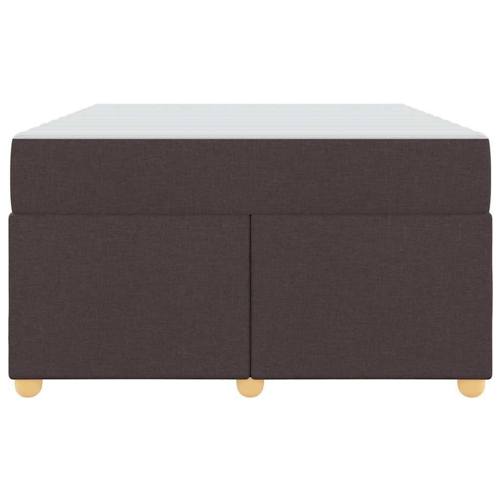 Bettrahmen mit Matratze Dunkelbraun 120 x 190 cm Stoff