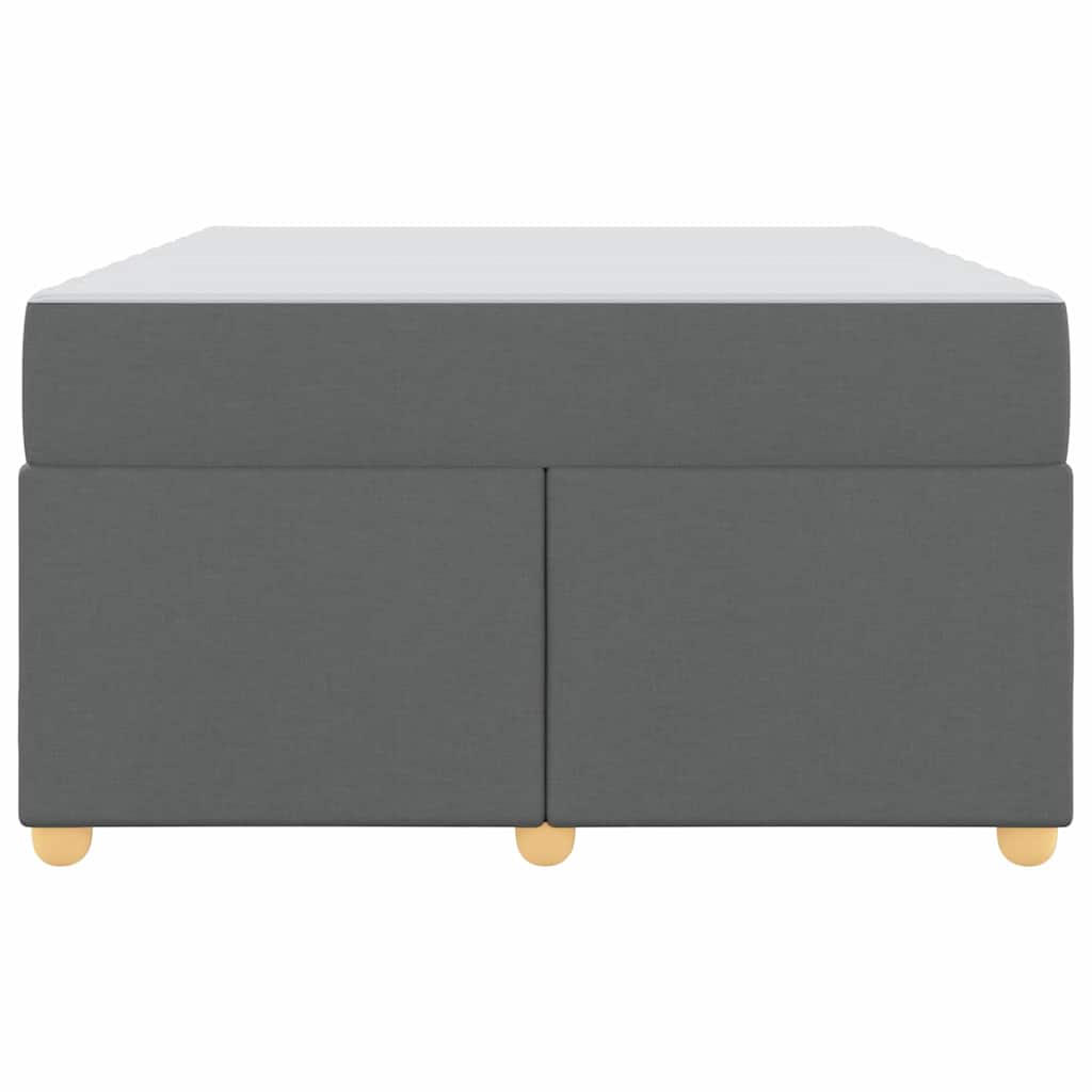 Bettrahmen mit Matratze Dunkelgrau 120 x 200 cm Stoff