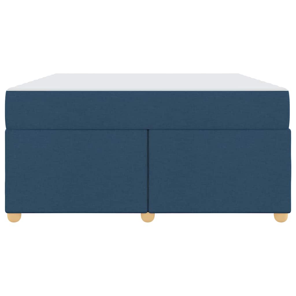 Bettrahmen mit Matratze Blau 140 x 200 cm Stoff