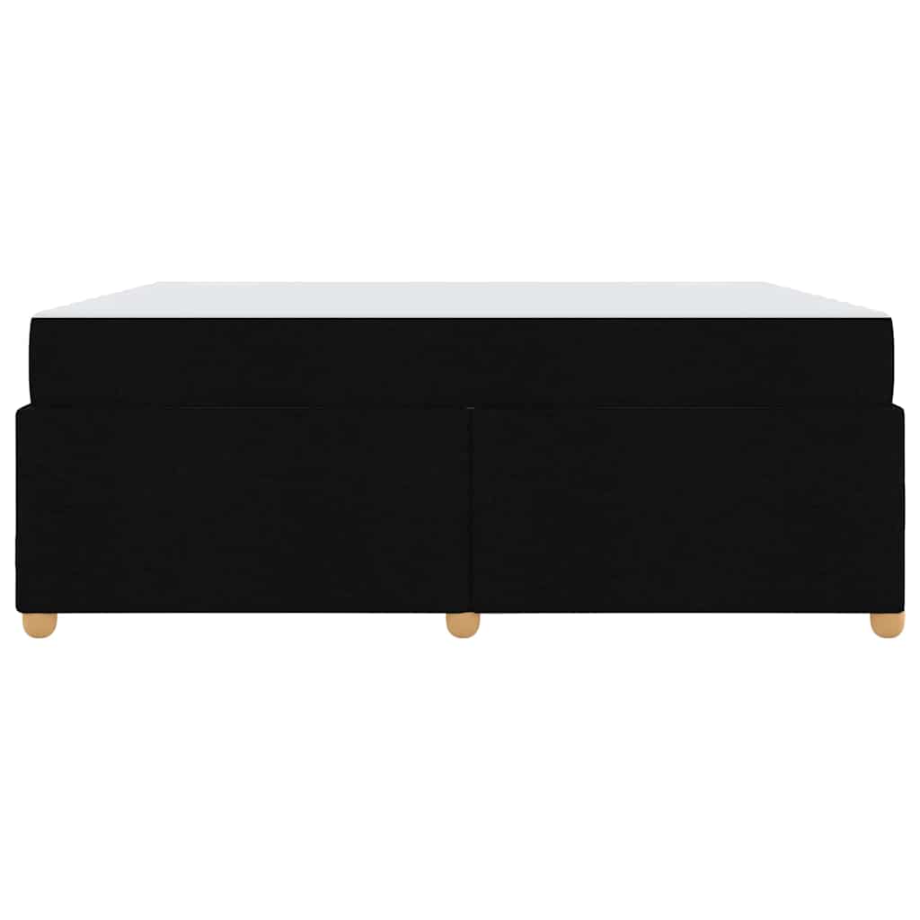 Bettrahmen mit Matratze Schwarz 180 x 200 cm Stoff