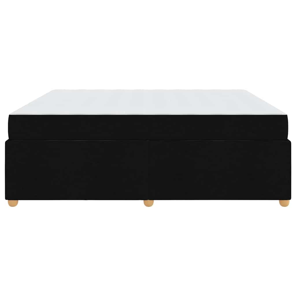 Bettrahmen mit Matratze Schwarz 180 x 200 cm Stoff
