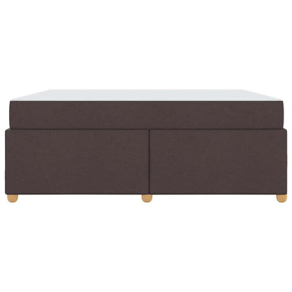 Bettrahmen mit Matratze Dunkelbraun 180 x 200 cm Stoff