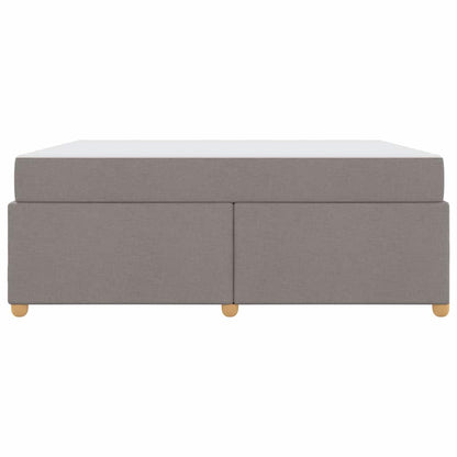 Bettrahmen mit Matratze Taupe 180 x 200 cm Stoff