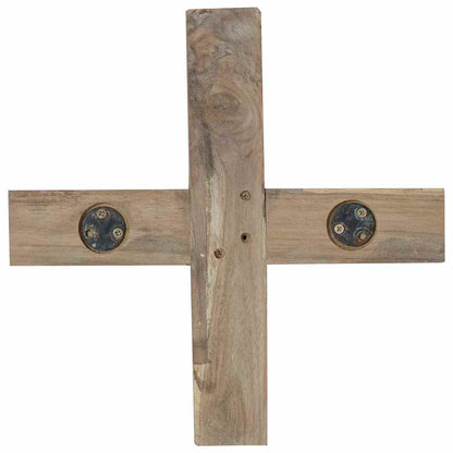 Weihnachtsbaum mit Ständer Braun 120 cm Massivholz Teak