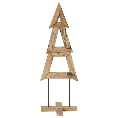 Weihnachtsbaum mit Ständer Braun 120 cm Massivholz Teak