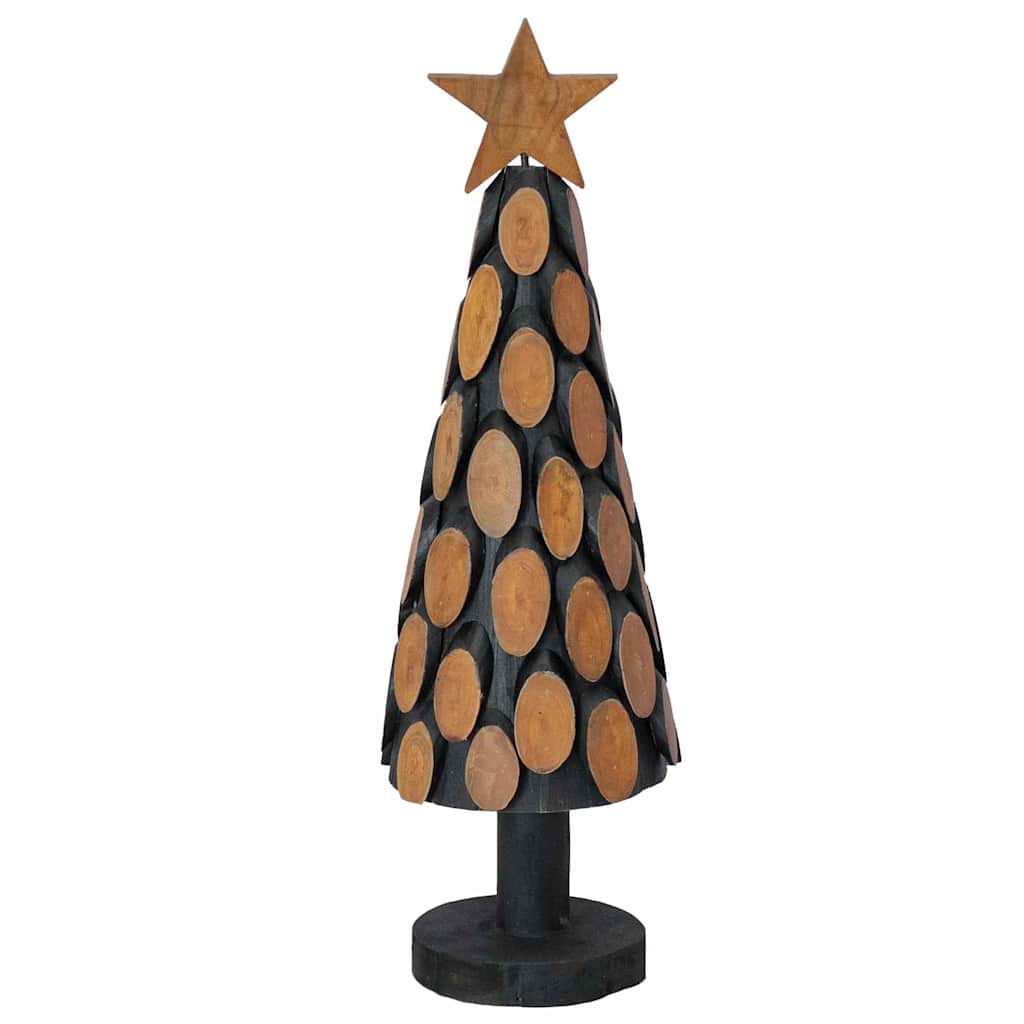 Weihnachtsbaum mit Ständer Braun 61 cm Massivholz Teak