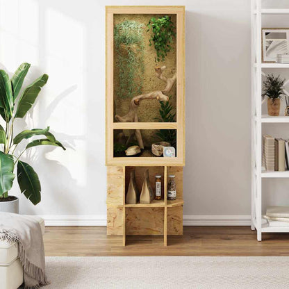 Terrarium Braun 50 x 50 x 130 cm OSB