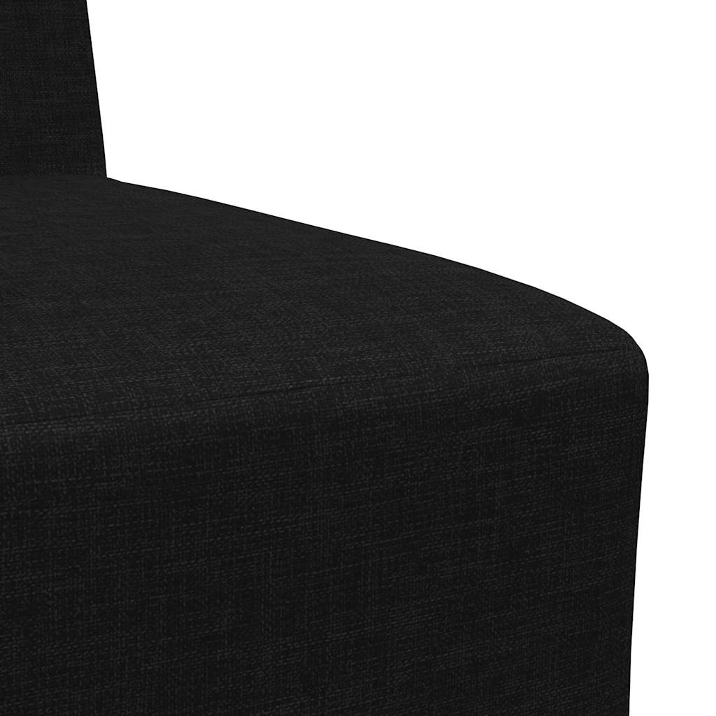 Modulares Armfreies Sofa 2 pcs Schwarz 55 x 74 x 82 cm Stoff