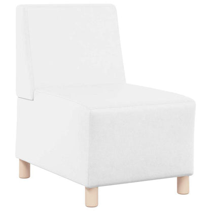 Modulares Armfreies Sofa 2 pcs Weiß 55 x 74 x 82 cm Kunstleder