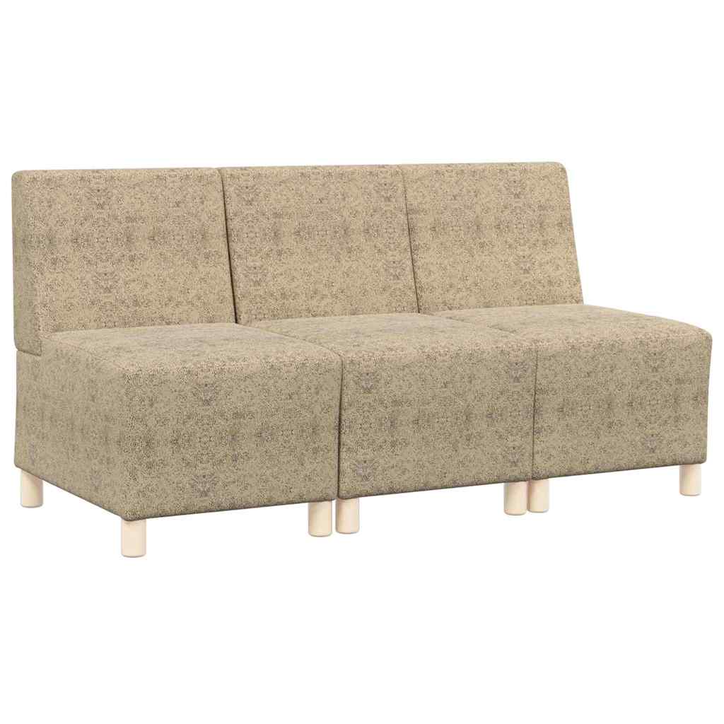 Modulares Armfreies Sofa 3 pcs Hellgrau 55 x 74 x 82 cm