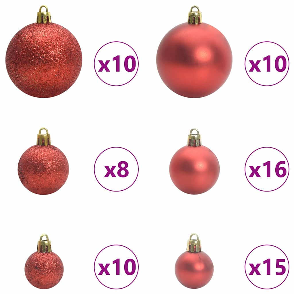 Künstlicher vorbeleuchteter Weihnachtsbaum Rosa 180 cm PVC