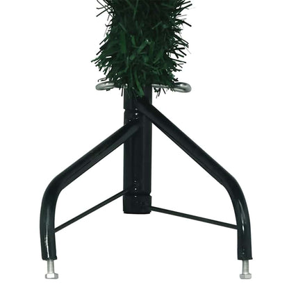 Eckiger künstlicher Weihnachtsbaum Grün 180 cm PVC und Metall