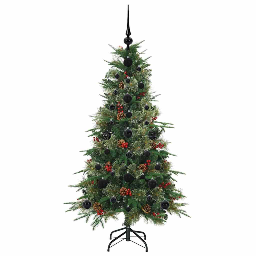 Künstlicher klappbarer Weihnachtsbaum Grün 120 cm PE und PVC