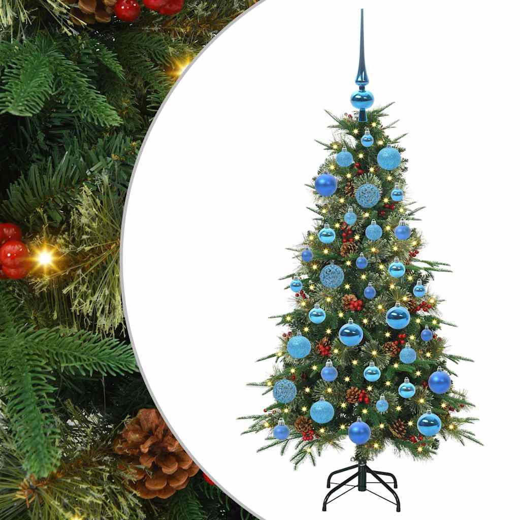 Künstlicher klappbarer Weihnachtsbaum Grün 120 cm PE und PVC