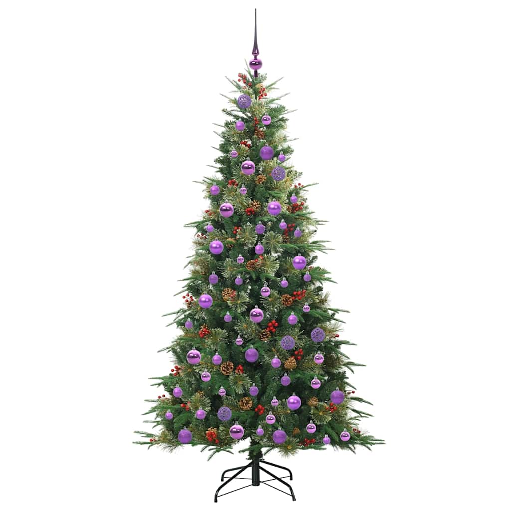 Künstlicher klappbarer Weihnachtsbaum Grün 180 cm PE und PVC