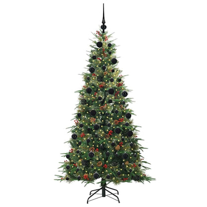 Künstlicher klappbarer Weihnachtsbaum Grün 210 cm PE und PVC