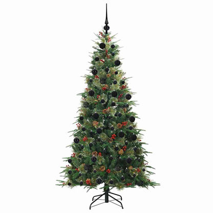 Künstlicher klappbarer Weihnachtsbaum Grün 210 cm PE und PVC